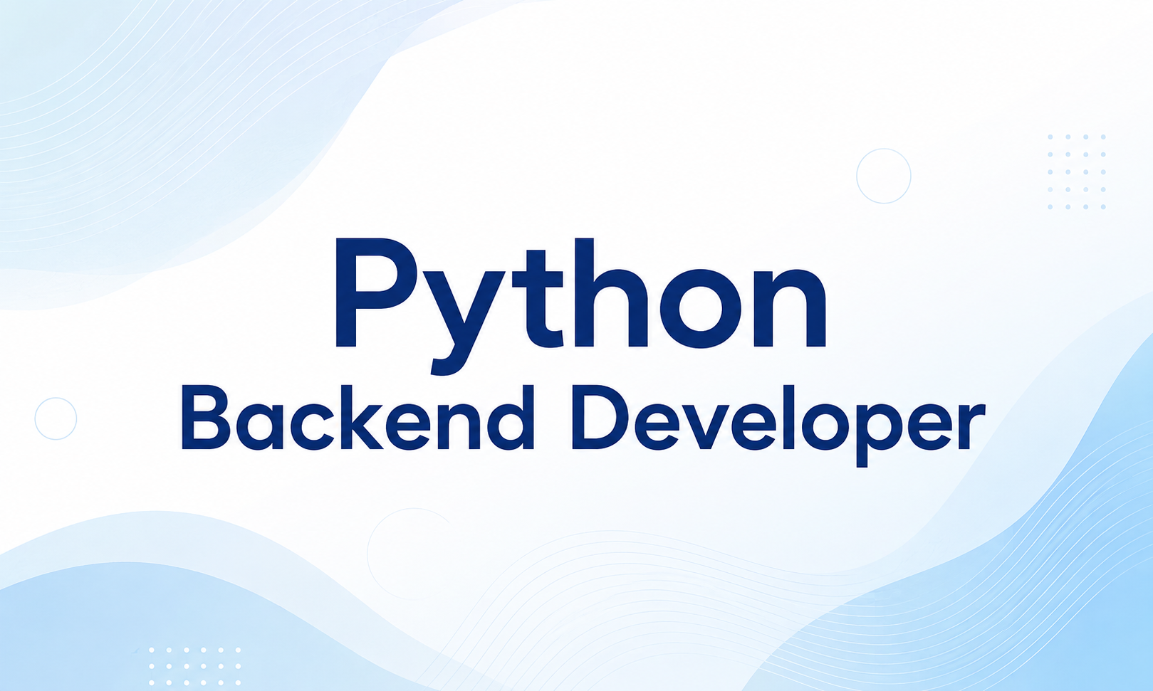 Python Backend Developer Course